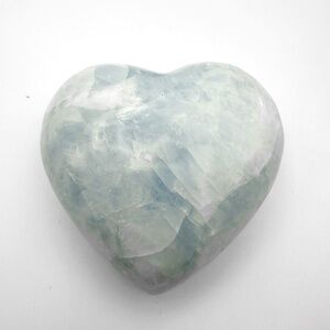 Blue Calcite Heart 3.5 x 3.5
